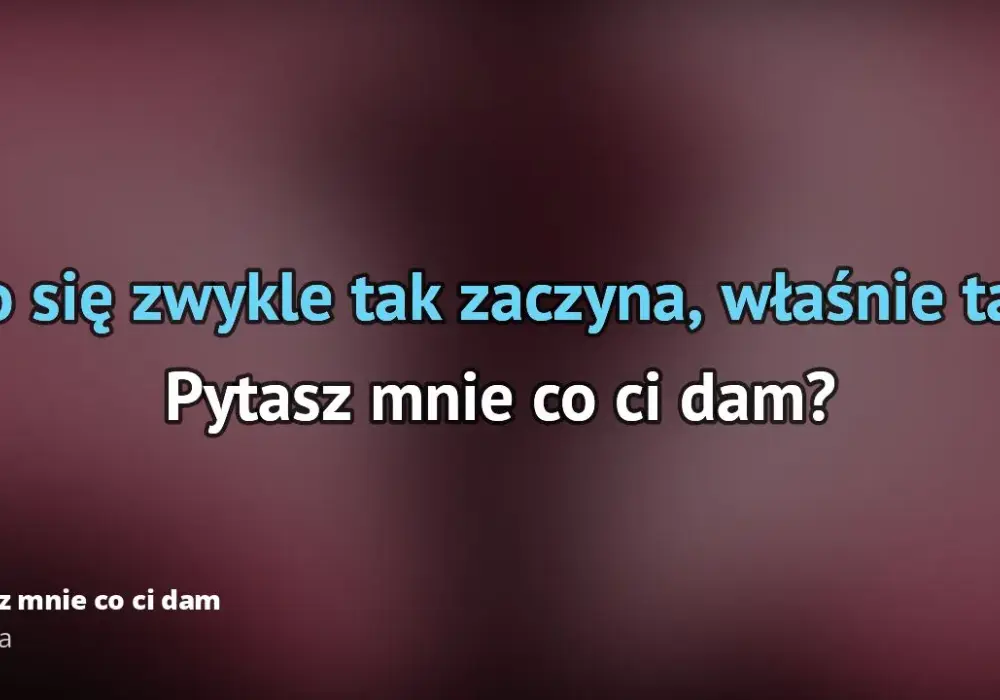 Poznaj tekst piosenki pytasz mnie co ci dam zespołu Partita i jego historię