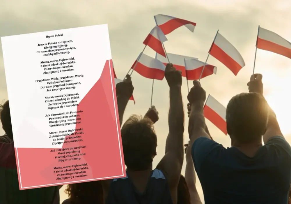 Tekst hymnu Polski - pełne słowa i znaczenie Mazurka Dąbrowskiego