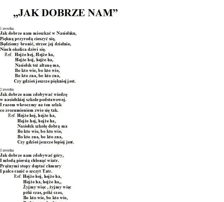 Tekst piosenki jak dobrze nam zdobywać góry: wszystkie zwrotki i akordy