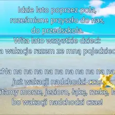 Tekst piosenki Kiedy kończą się wakacje - Słowa i melodia na początek szkoły