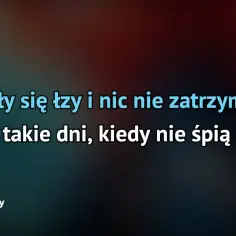 Tekst piosenki Kiedy nie śpią sny z Meridy Walecznej - wersja polska