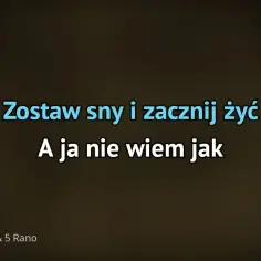 Tekst piosenki Nie wiem jak - znaczenie i interpretacja utworu 5 Rano