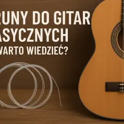 Nowe struny w gitarze klasycznej, gotowe do założenia. Zobacz, co warto wiedzieć o wyborze strun.