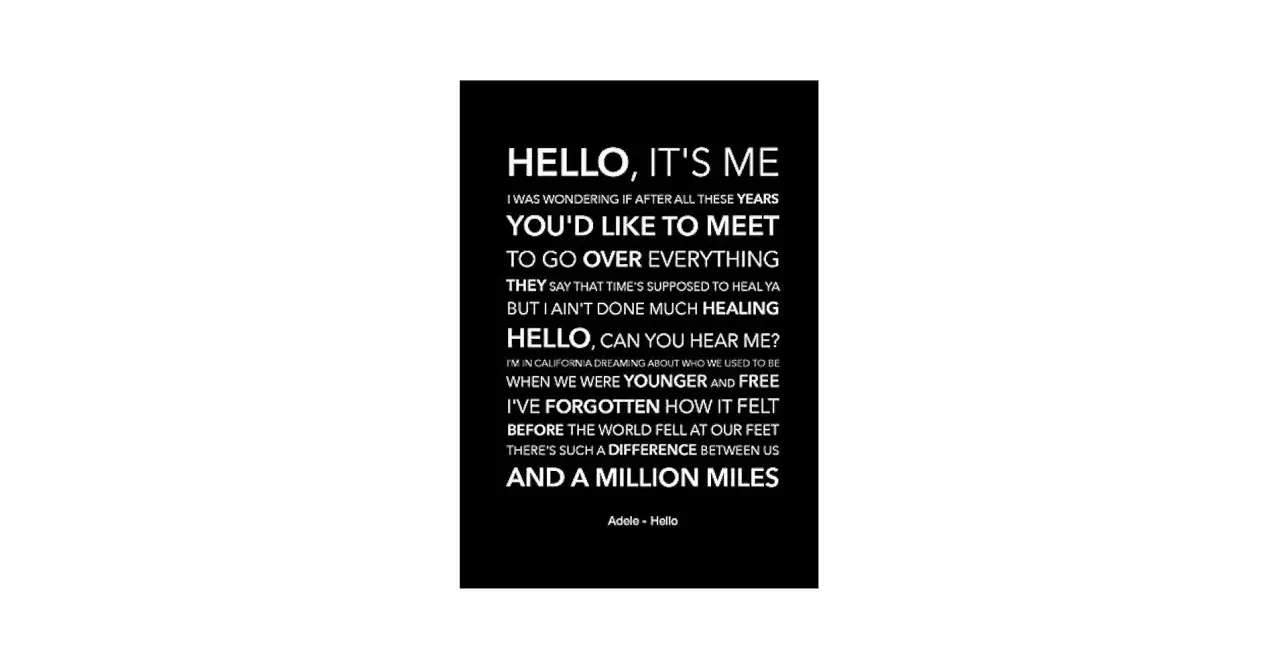 Zdjęcie Pełny tekst piosenki "Hello" Adele - wszystkie słowa i interpretacja